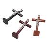 Religious Charm Wood Crucifix With Stand Vintage Religious Decoration  Home Decoration