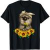 Cute Otter Lover with Sunflowers T-Shirt