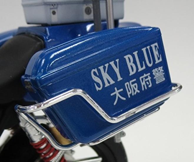 Aoshima Bunka Kyozaisha Naked Bike Honda CB400 SUPER FOUR Осака префектурная полиция небесно-голубой командный синий велосипед 1/12 No.SP