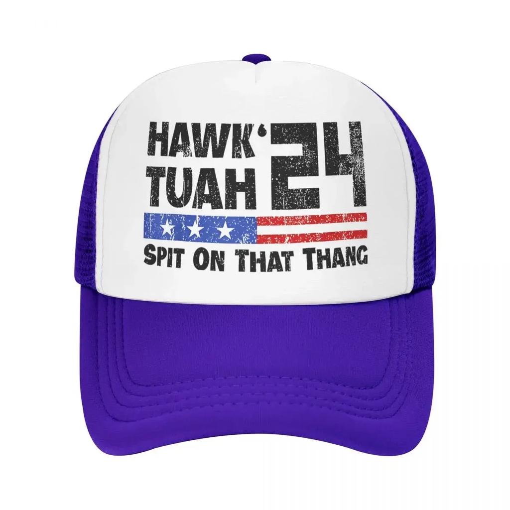 Adult Hawk Tuah 24 Spit On That Thang Trucker Hats HipHop Mesh Baseball Caps Dad Hat Trucker Hat Adjustable Trucker Cap Spring