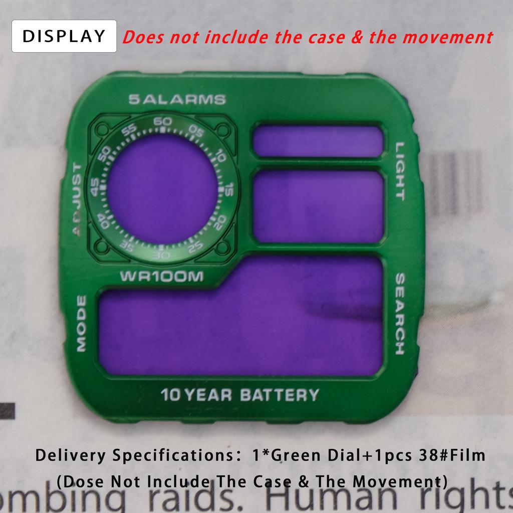 AE1200 Metal Dial & Case Mod Kit Modifed Upgrade Copper Dial Steel Case For Casio 3299 AE-1200 Replacement Watch Accessories