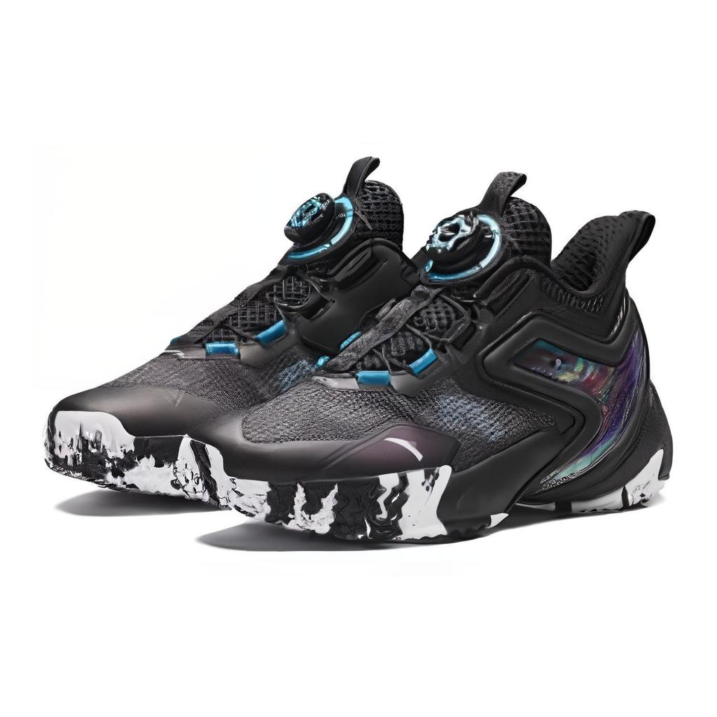 Anta Comfortable Wear-Resistant Non-Slip Shock-Absorbing Low-Top Kids Basketball Shoes Kids sneaker Black 312341112-4