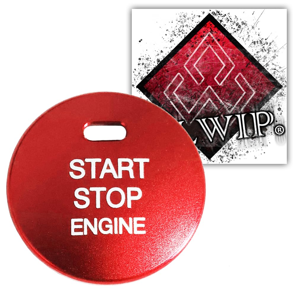 

ALWIP Ignition Switch Engine Start Push Button Aluminum Cover (Red) красный