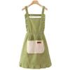 New Adjustable Apron Oilproof with Pockets Cooking Apron Sleeveless Can Wipe Hands Kitchen Apron Unisex