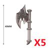 MOC Medieval Military Anime Figures Weapons Building Blocks Toys Soldiers Shield Sword Bow Trident Ax Gun Hammer DIY Gifts K027