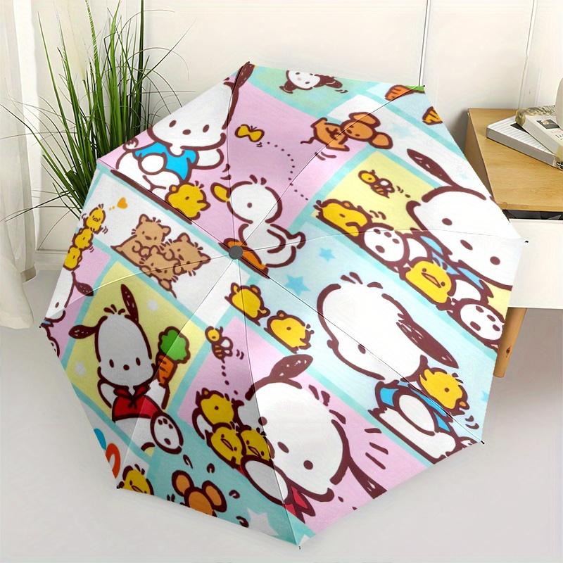 

Carrot Small Animal Pochacco Automatic Open/CloseUmbrella-CuteUmbrella with Cute Design, Portable 3-Fold Compact Umbrella for Men & Women, Valentine s