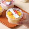 Disposable Dessert Pudding Cups with Spoons