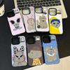 Trendy Brand Cool Animals for iPhone17 Mobile Phone Case 15/16pro Colored Silver IMD14 Personality 12 Men 13 Women X