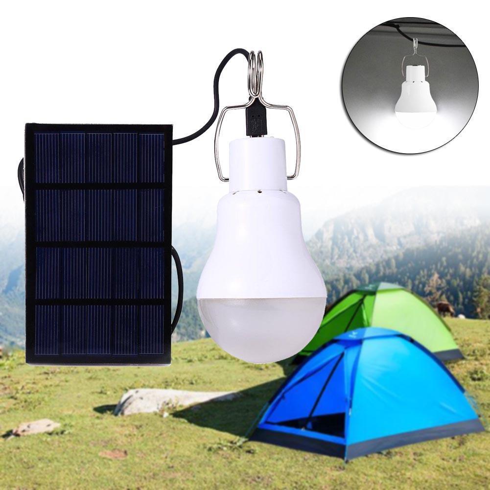 1x S 1200 15W 130LM Portable Led Bulb Light Charged Solar 15W Solar Powered Portable LED Lamp for Camping and outdoors