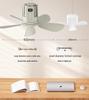 Wiederaufladbarer leiser Deckenventilator mit USB-Nachtlicht für Schlafsäle und Outdoor-Camping
