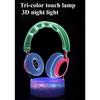 Music taylor guitar music note earphones series ambient light usb colorful rgb night light small desk lamp
