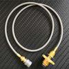 Easy Control Gas Bottle Adapter Stainless Steel, Copper Propane Refill Adapter  Barbecue Cooking