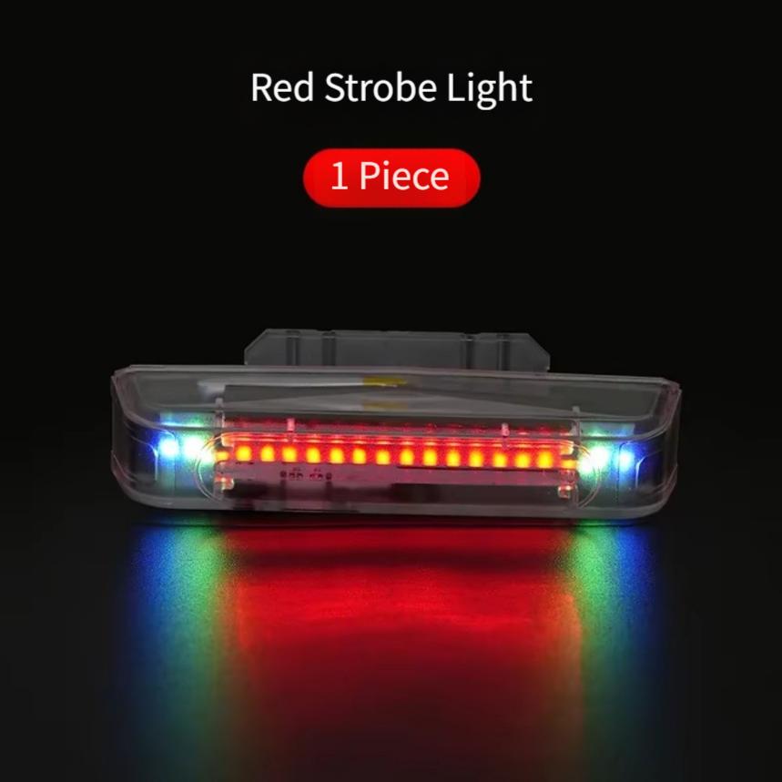 Truck Safety Beacon Solar Strobe Light Secure Attachment Strobe Light Solar Strobe 20 LED Beads 10 Flashing Modes красный