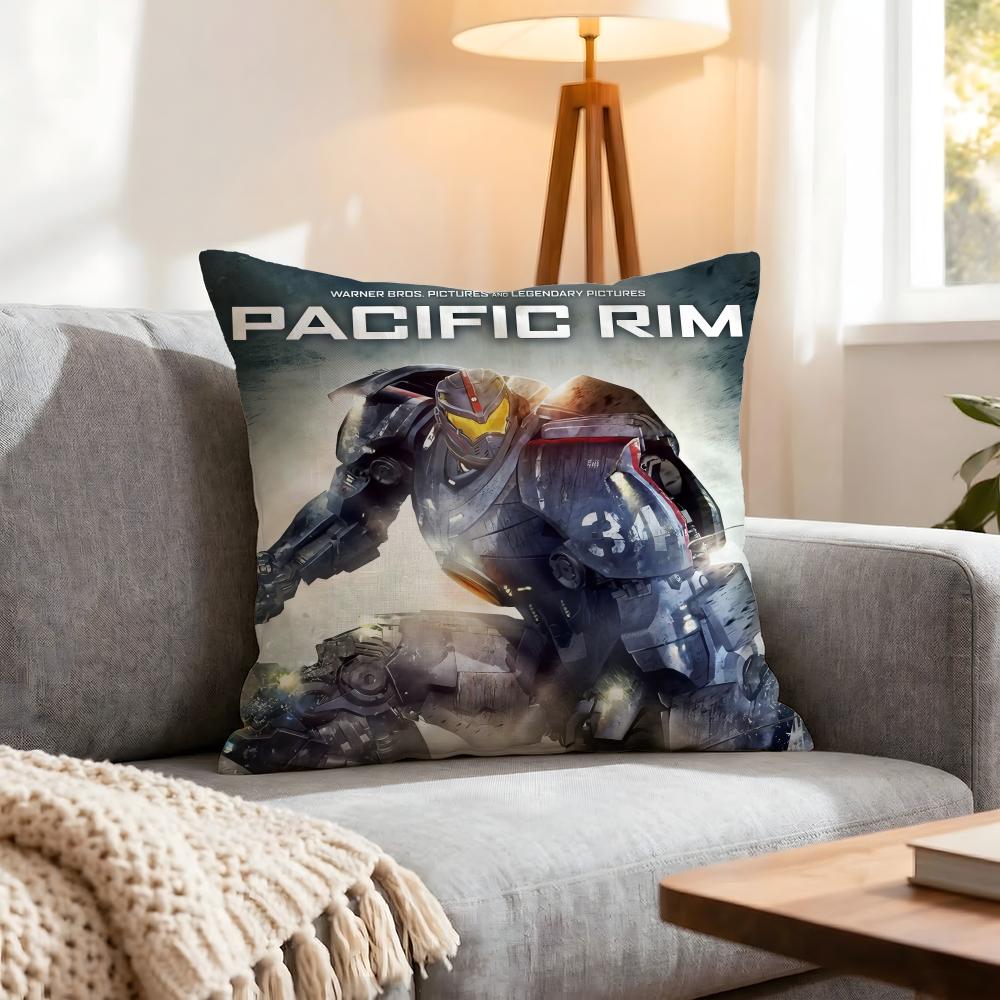 Movie Pacific Rim Cushion Cover 1Pcs Decorative Covers Soft Cushion Case For Sofa Couch Decor 40X40 45X45 Pillowcases