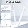 20pcs of Quick-Drying Retractable Gel Pens Available in Black And White, Suitable for Office Use And Student Stationery