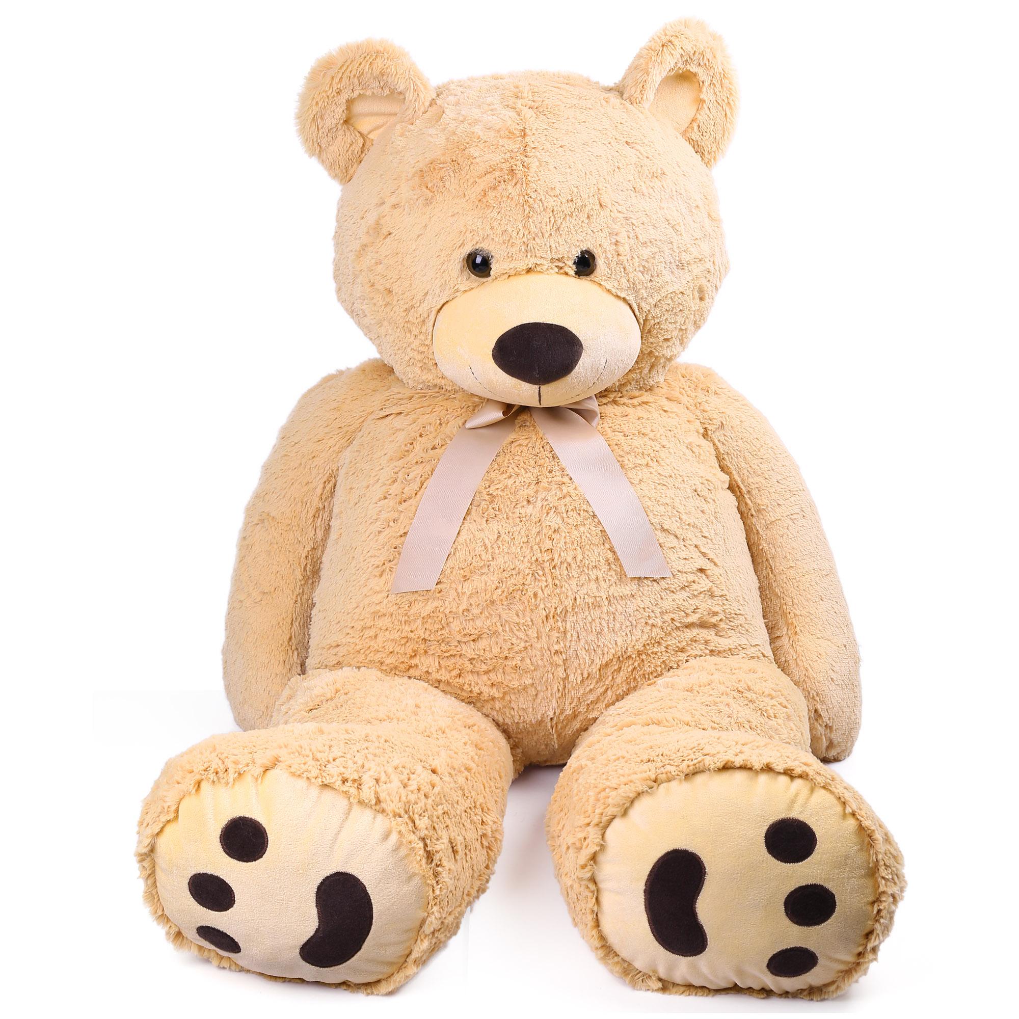 

Giant Teddy Bear Stuffed Animals, 5Ft Cuddly Big Bear Plush, Large Stuffed Cute Toy, Girls Girlfriend Christmas Birthday Gifts United States