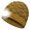 Luminous LED Knitted Hat: Warm Outdoor Sports Headlamp Cap for Night Running and Travel