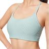 Li-Ning Fitness Series Solid Color Light Support Sports Bra Women Underwear Feather-Green AUBU018-1
