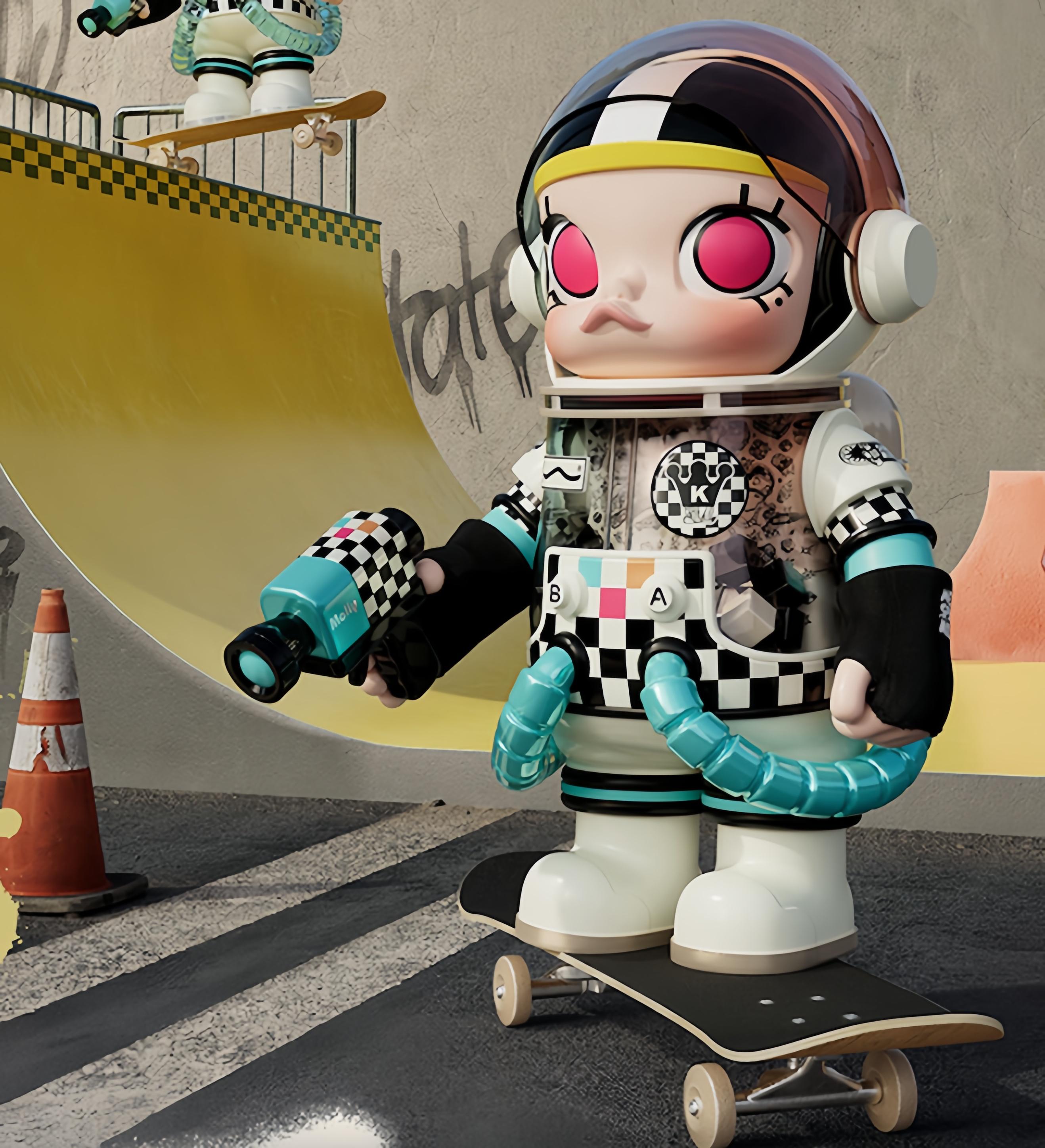 

POP MART 400% MEGA SPACE MOLLY × VANS – Дизайнерская фигурка 28CM