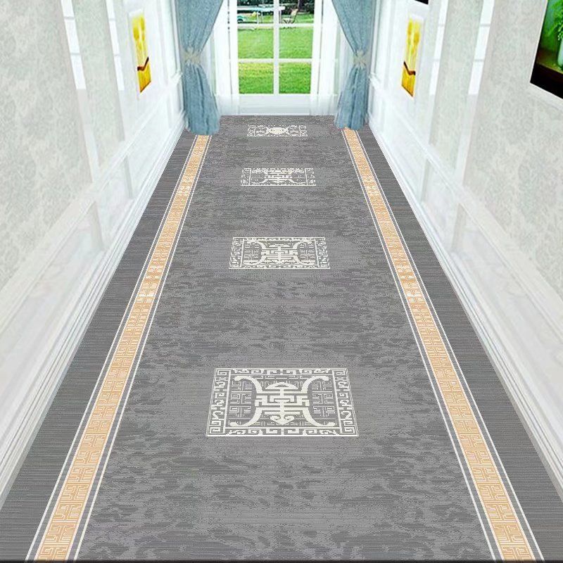 Crystal Velvet Runner Mat Modern Luxury Geometric Pattern for Hallway Living Room Bedroom Indoor Outdoor Use Home Decor Accessory