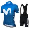 Movistar UV-Schutz Sommer Radsportanzug Atmungsaktiv Sport Mountainbike Herren Radsportanzug
