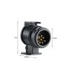 13 To 7 Pin Plug Socket Waterproof Truck Towing Electric Adapter For European Standard Trailer Converter Tow Accessorie