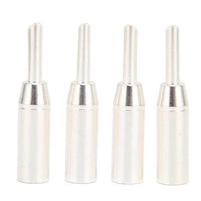 4pcs BA1417 BFA Banana Plug Silver Plated Banana Connector for Diameter 7mm0.3in Speaker Wire