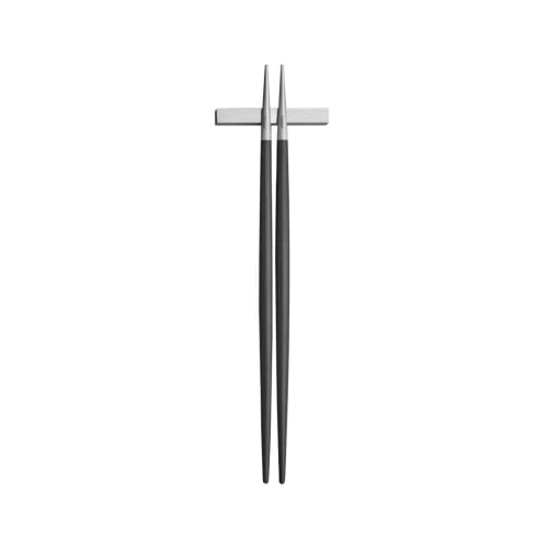 Cutipol GOA Chopsticks Set, Black/Matte Silver, GO29