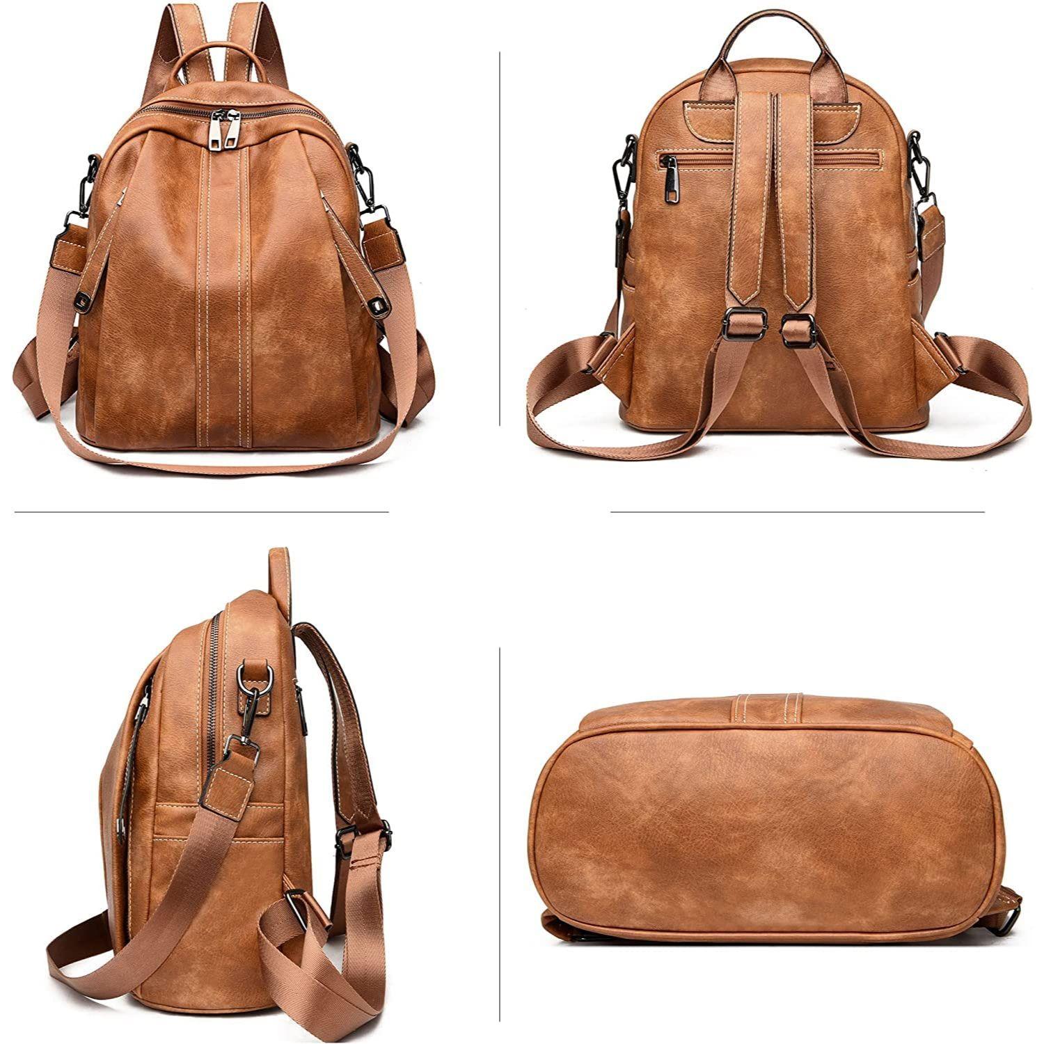 Кожаный трансформируемый рюкзак — фото 4