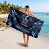 Dallas Cowboys Customized Name Text Beach Towel, Soft Absorbent Towel Beach Pool Travel Personal Gift