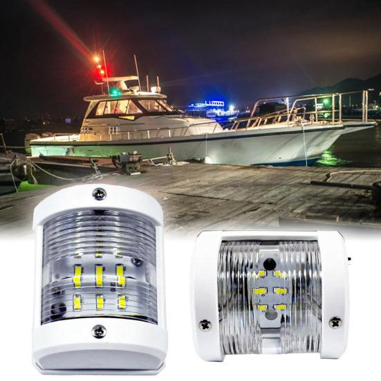 LED Navigační světlo Vodotěsné LED Osvětlení lodi Mini Plastové Signální světlo pro Pontonový člun Jachtu Kajak Vzduchové čluny