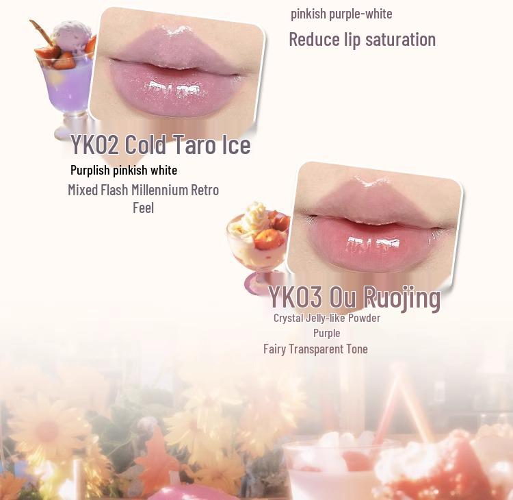 LEEMEMBER Water Essence Series: Lychee Melon Lip Gloss, Chocolate Matte Lipstick, Affordable Lip Glaze