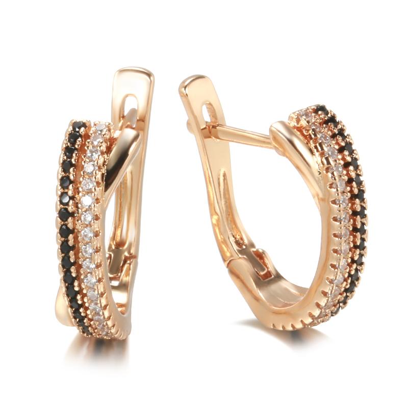 

Черно-белые двухслойные серьги-капли с цирконием для женщин, роскошные ювелирные изделия, вечерние готические аксессуары