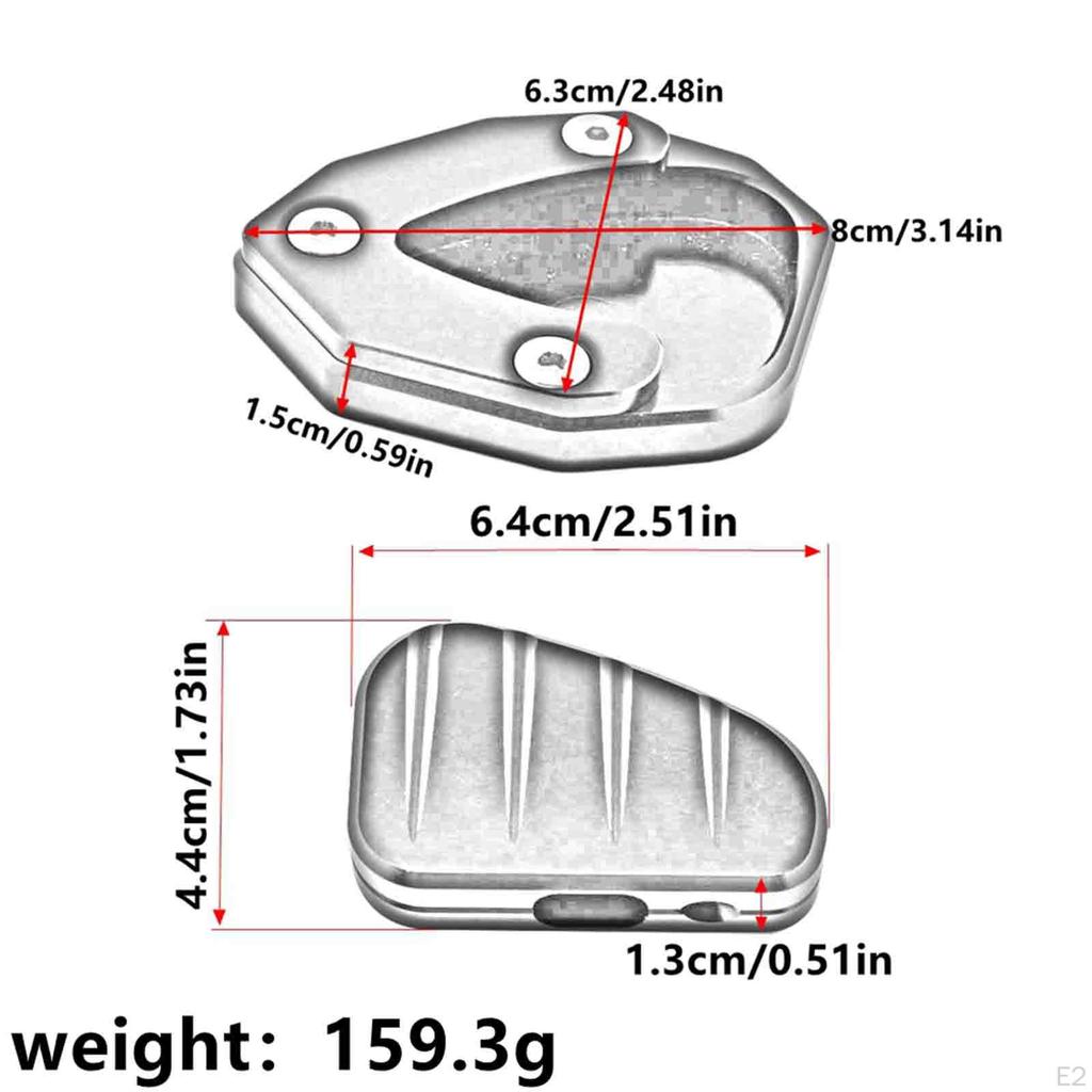 Aluminum Kickstand Foot Pad Extension Set for 368D 368M Easy to Install
