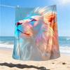 1pc Lion Art Outdoor Blanket, Soft And Comfortable Blanket, Casual Warm Outdoor Blanket, Good Birthday Gift Yy251201160