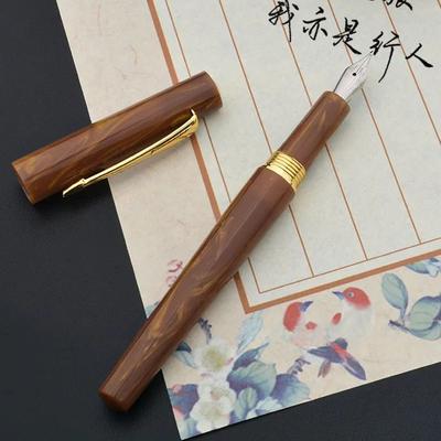 Wingsung A-9658 Acryl Extrem Dick Handgefertigt Geschliffen Poliert Dick Füllfederhalter 1,0MM Spitze Langes Messer Geschäftsschreibstift