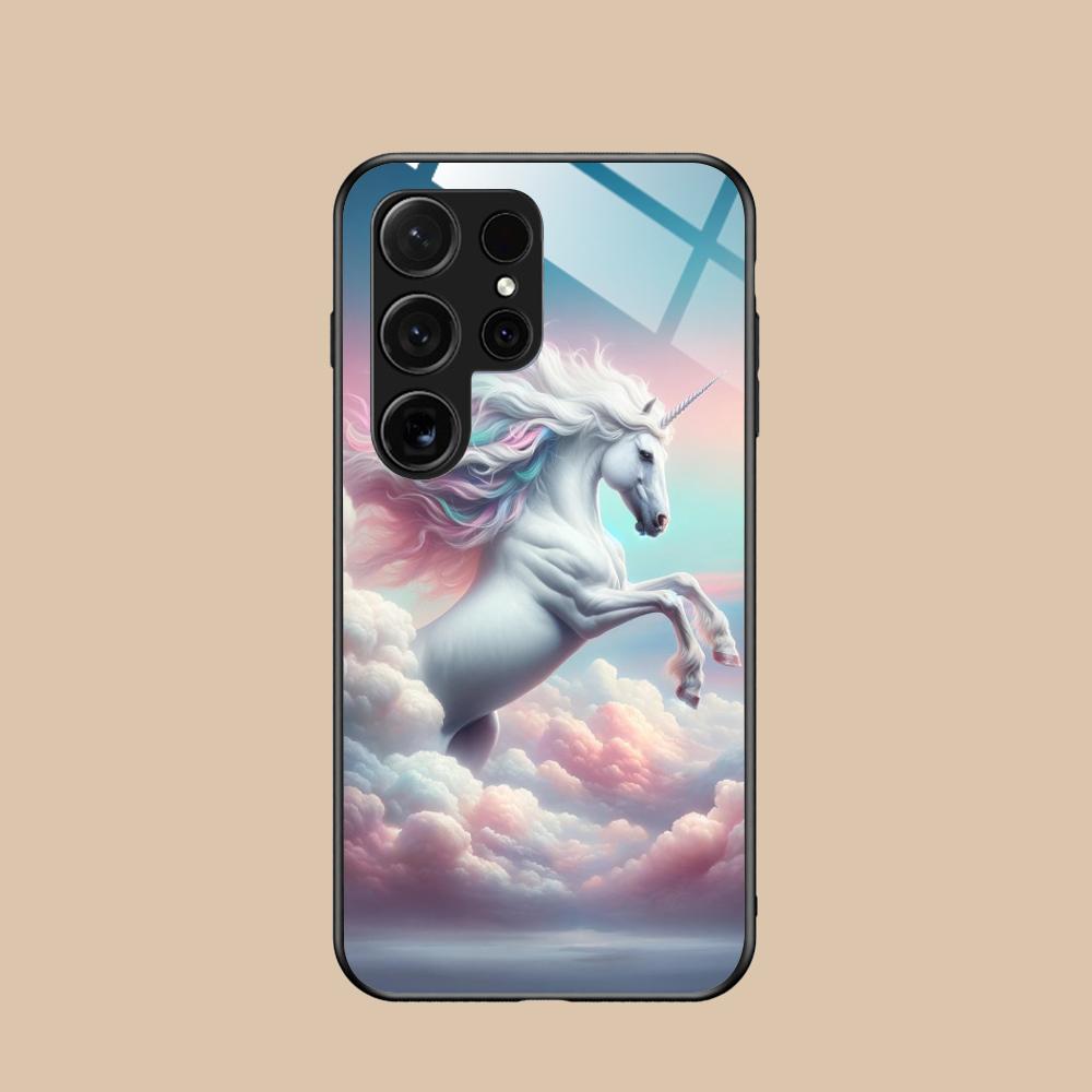 

Fantasy Unicorn Mobile Phone Case for Samsung Galaxy A56 55 54 53 52 51 36 35 34 23 16 15 5G Glass Colorful Cover Pretty Cover Galaxy A16