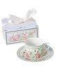 OLOEY Floral Ceramic Coffee Cup and Saucer Set