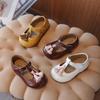 Spring Girls' Leather Tassel Mary Jane Shoes - Non-Slip Soft Sole Toddler Fashion.