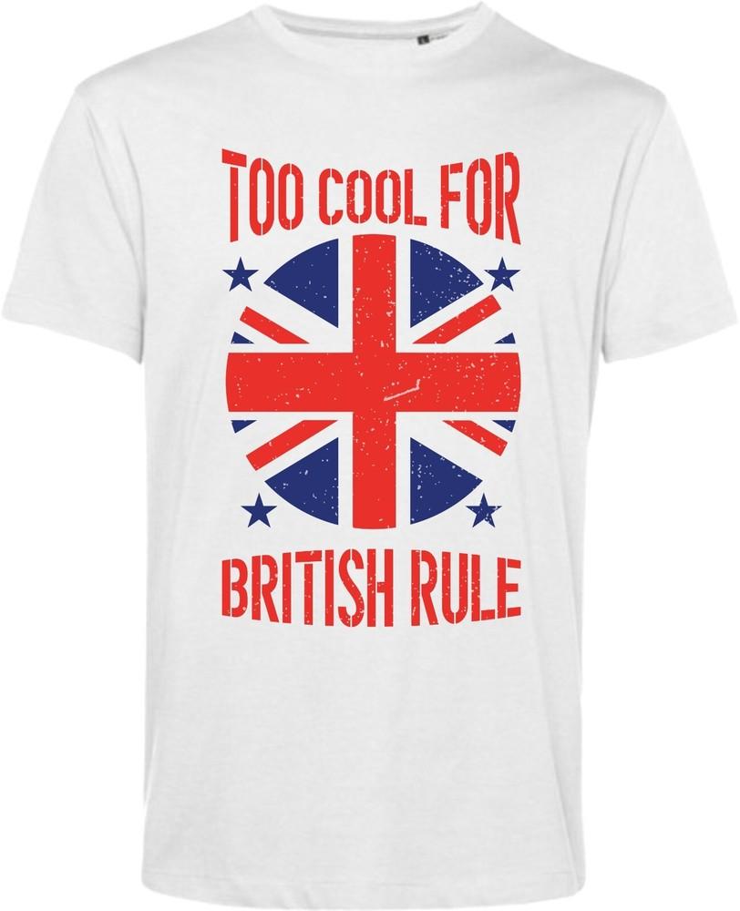 Too Cool For British Rule T Shirt Uk Flag Tshirt British Rule Unisex Tee Top S