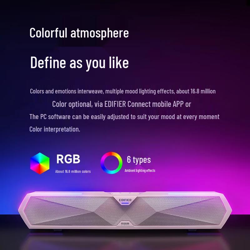 Edifier M30 Plus Desktop Bluetooth Gaming Speaker with RGB Light CN plug (adapter included) (CN version)