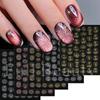 New Nail Art Stickers 5 Laser Gold Bright Fireworks Nail Art Sticker Set