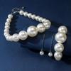 Big Pearl Fashion Pearl Personality Temperament High-end Jewelry Four-piece Manufacturer