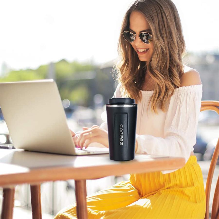Edelstahl Smart Coffee Tumbler Thermosbecher mit intelligenter Temperaturanzeige Tragbarer Reisebecher 380 ml 510 ml