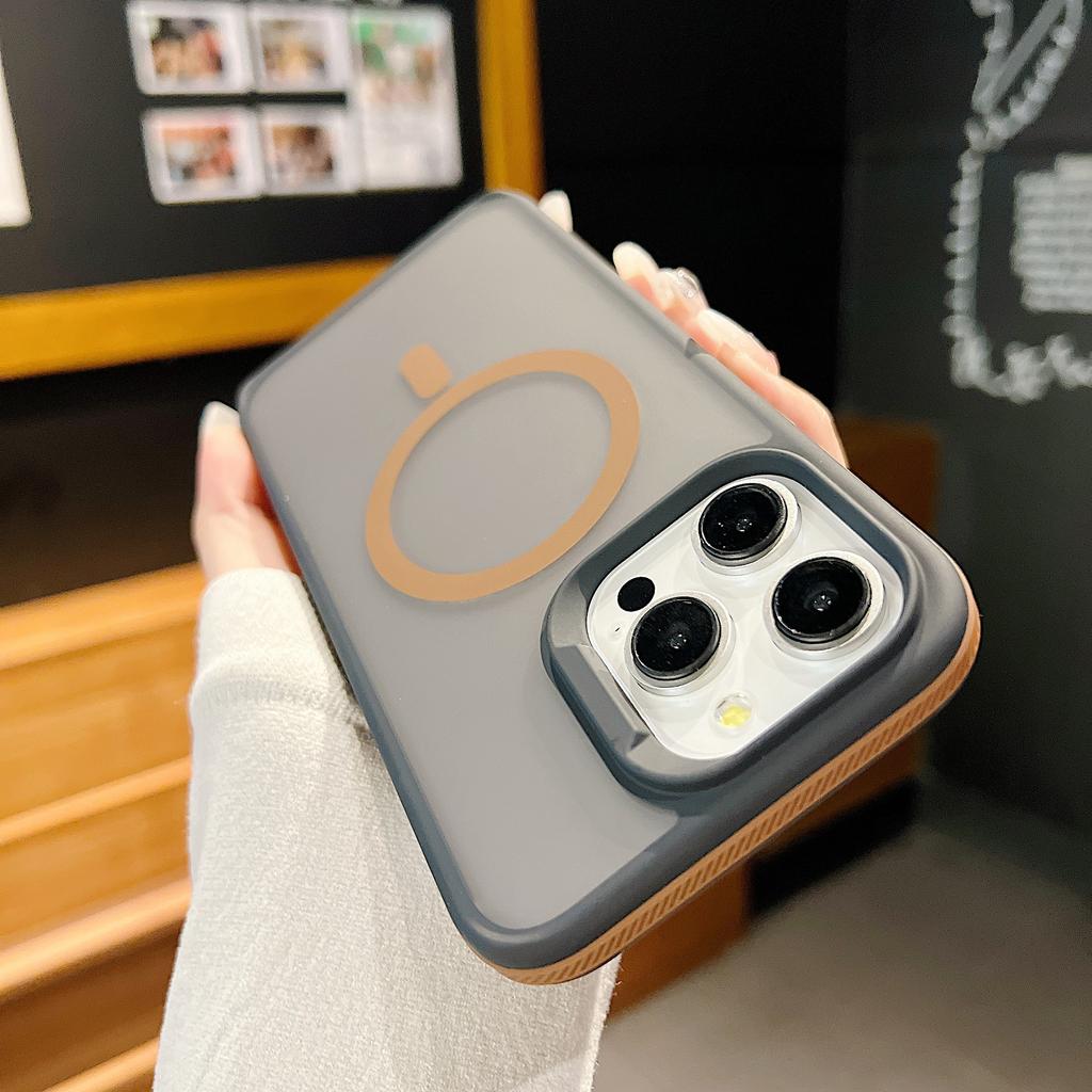 Applicable To Apple 16 ProMax Skin-sensitive Magnetic Suction Phone Case Iphone15 Shield Armor Matte 14 Anti Fall 13 Protective Cover