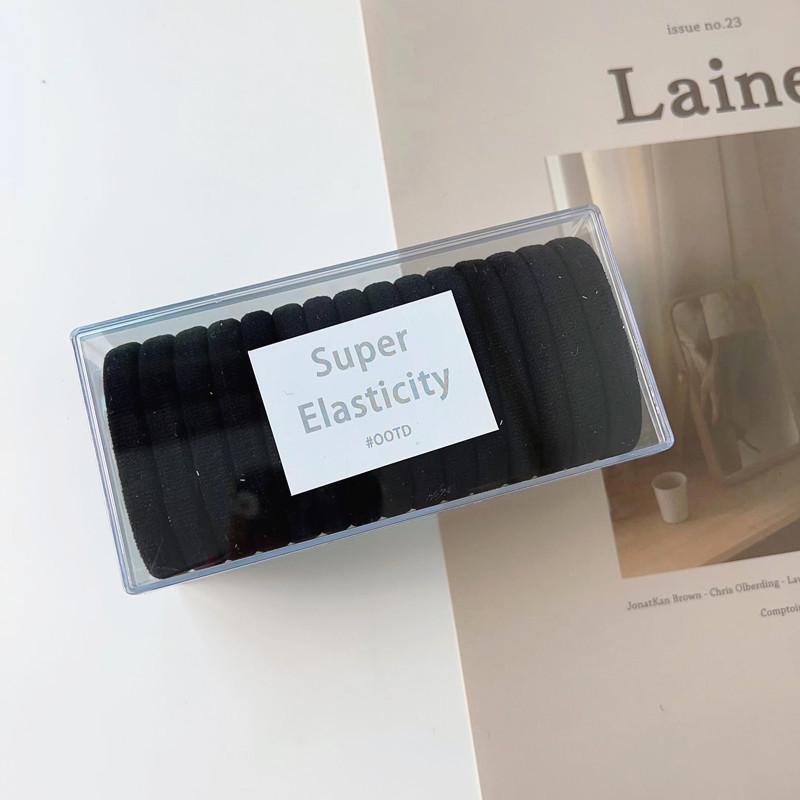 Colorful Seamless Elastic Hair Ties - No Damage Rubber Bands for Women (Whole Box)