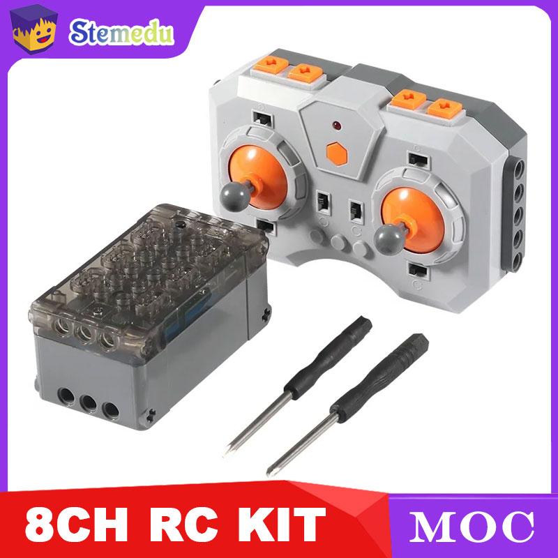 MOC Bouwstenen 8 Kanaals Slimme RC Kit 6V Li Batterijdoos Bluetooth APP Besturingssysteem Voor Doe-het-zelf Blokprojecten