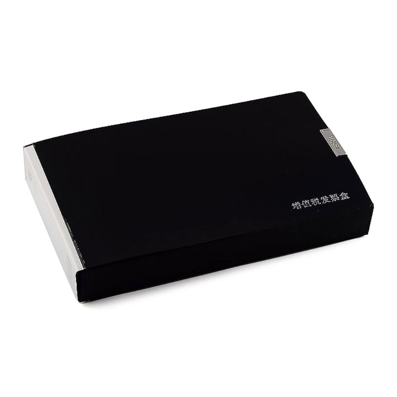 2Pcs Receipt Folder with Clear Label Window Check Bill File Folder Storage Box Small Plastic File Folder Hold 350 Sheets 1