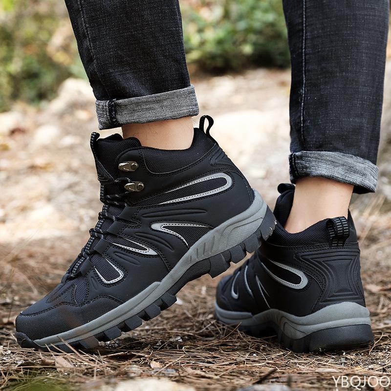 Mode Neu Hohe Qualität Herren High Top Wasserdicht Rutschfest Wanderschuhe Schnürschuhe Herren Klettern Trekking Sneaker 2024
