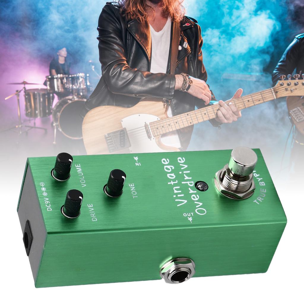 Guitar Effect Pedal Vintage Overdrive   True Bypass Portable Instrument Accessory